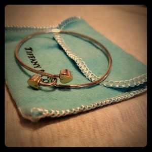 Tiffany & Co. 18K Sterling Silver Bangle Bracelet